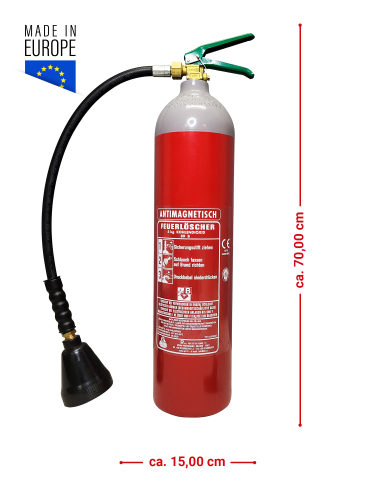 CO2 Kohlendioxid Kohlensäure Feuerlöscher, Göckler Feuerlöcher  fahrbar Löschwagen